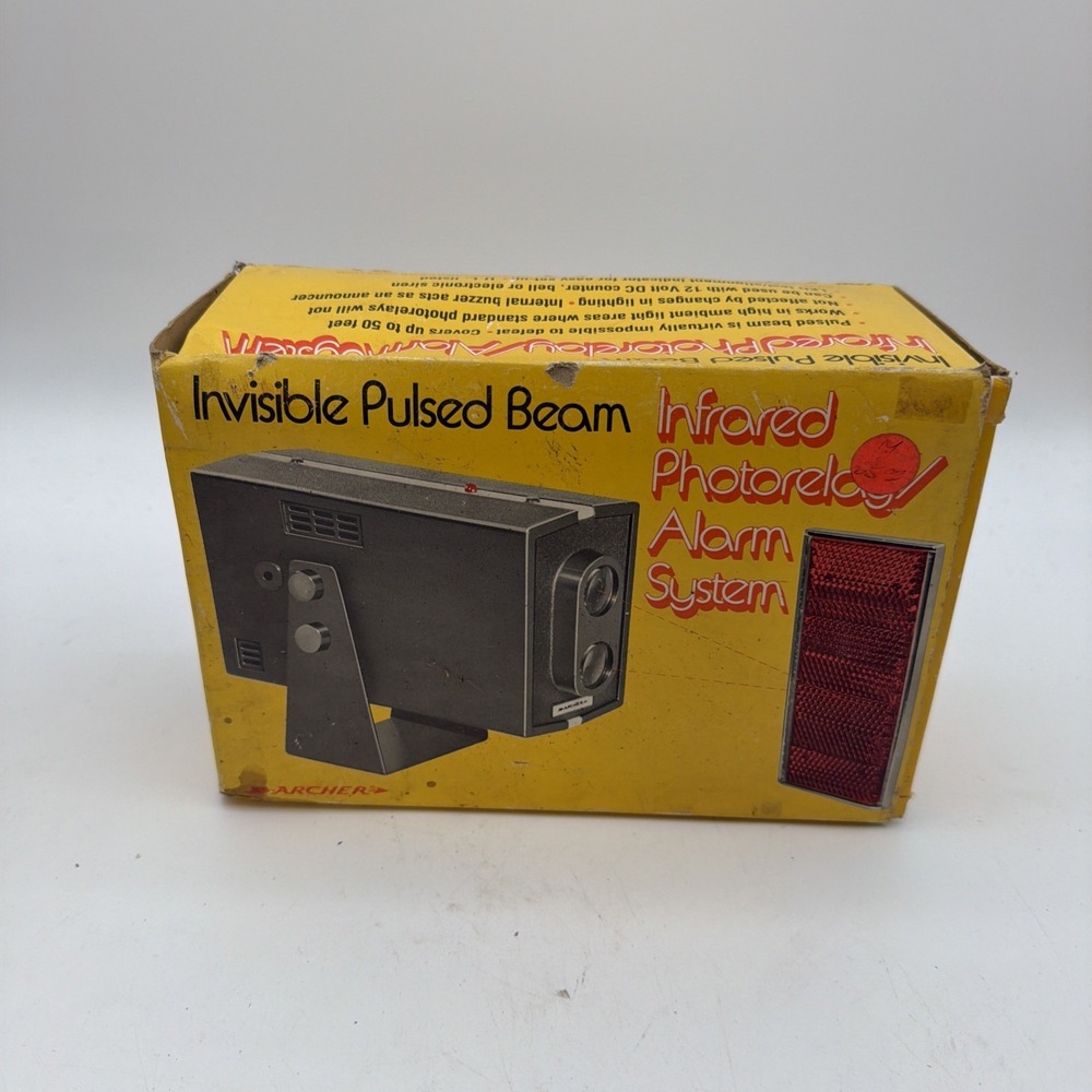 Vintage Safe House Infrared Photorelay Alarm 49-201 Invisible Pulsed Beam